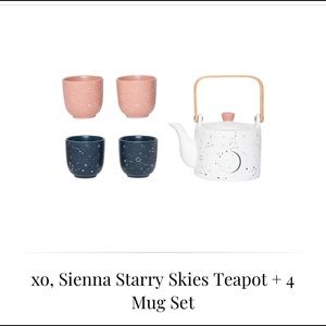 Starry skies teapot & mug set